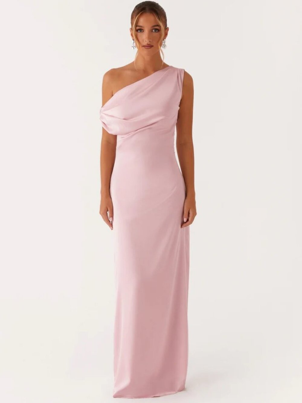 Peppermayo Heart Of Glass Satin Maxi Dress - Pink